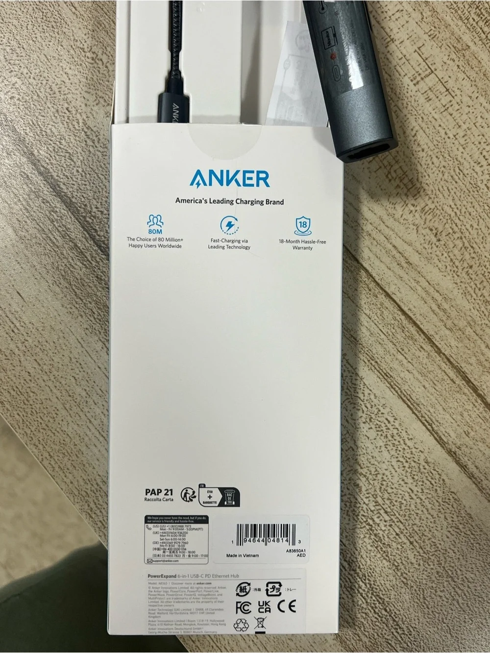 Anker USB-C Hub in Black